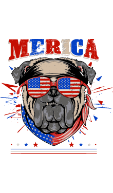 Pugs Rockeros y Patriotas